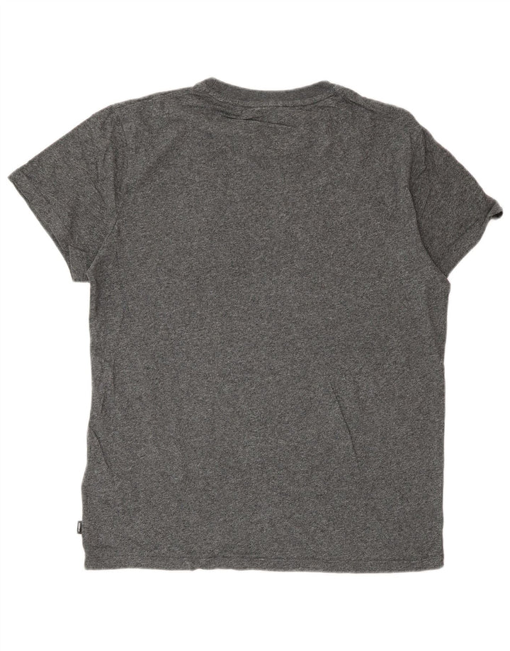 T-shirt da uomo Superdry Top in cotone grigio medio