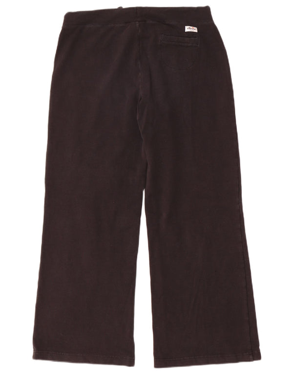 Pantaloni da tuta da donna a gamba larga Ellesse UK 12 medio cotone nero