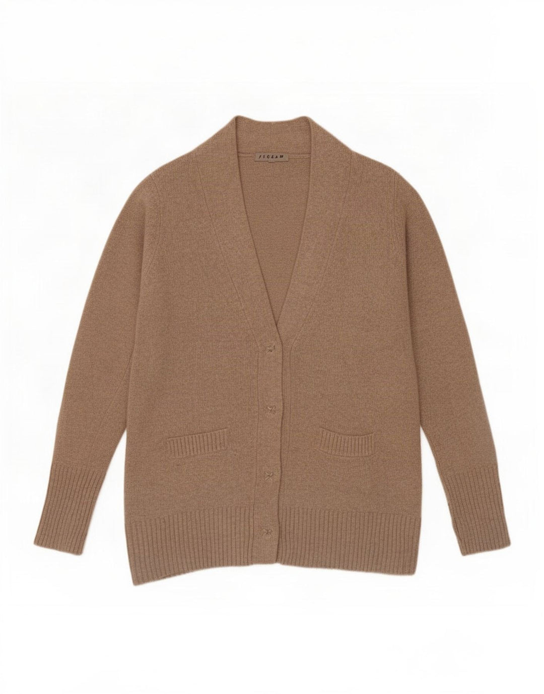 Maglione cardigan da donna Jigsaw UK 14 Lana beige medio