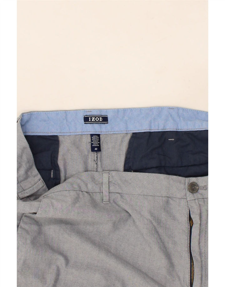 IZOD Mens Chino Shorts W42 2XL Grey Cotton Vintage Izod and Second-Hand Izod from Messina Hembry 