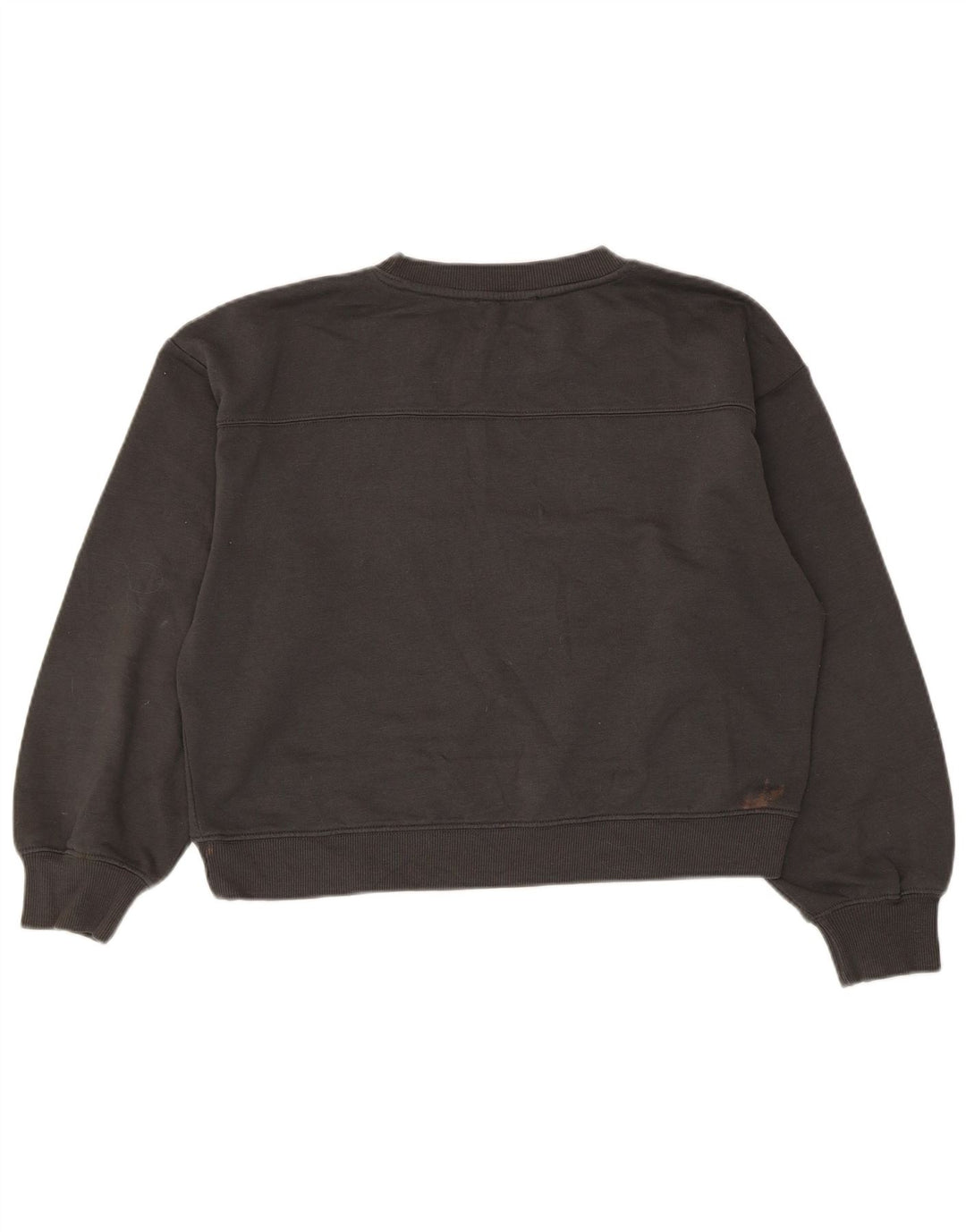 Felpa corta da donna Zara UK 14 Poliestere grigio medio