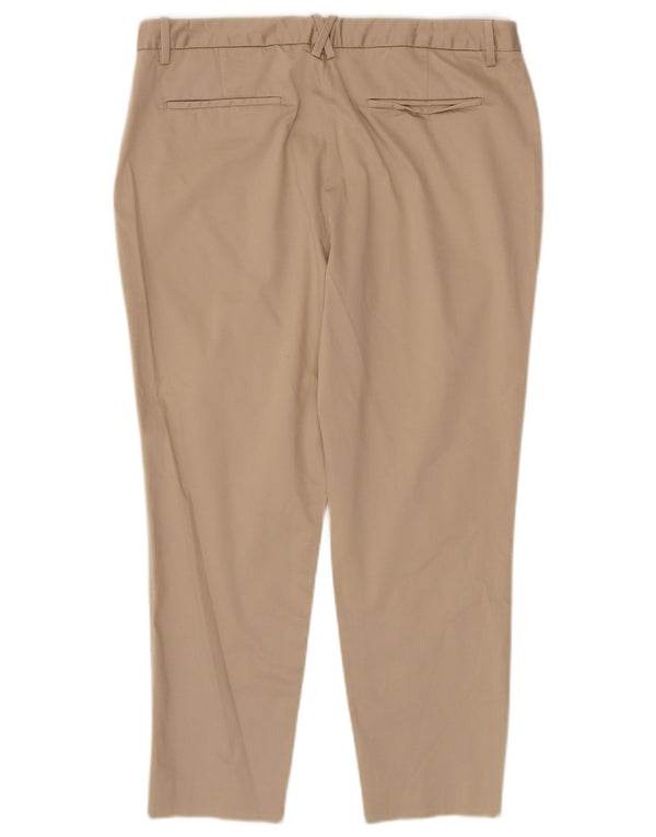 Pantaloni corti affusolati da donna Massimo Dutti EU 44 XL W34 L25 Cotone beige