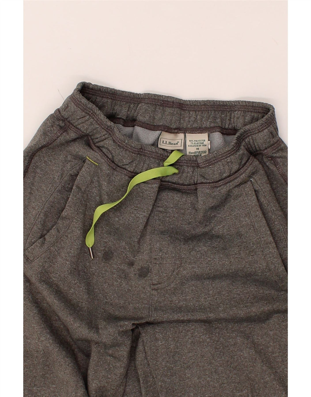 L.L.BEAN Girls Tracksuit Trousers 15-16 Years  Grey Polyester Vintage L.L.Bean and Second-Hand L.L.Bean from Messina Hembry 