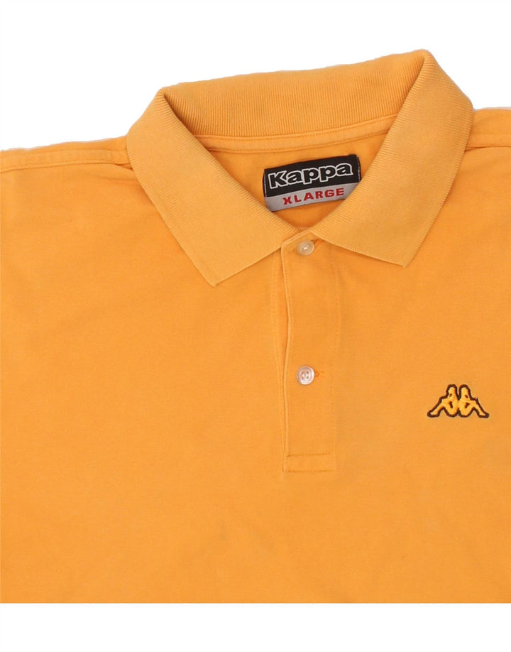 KAPPA Mens Polo Shirt XL Orange Cotton Vintage Kappa and Second-Hand Kappa from Messina Hembry 