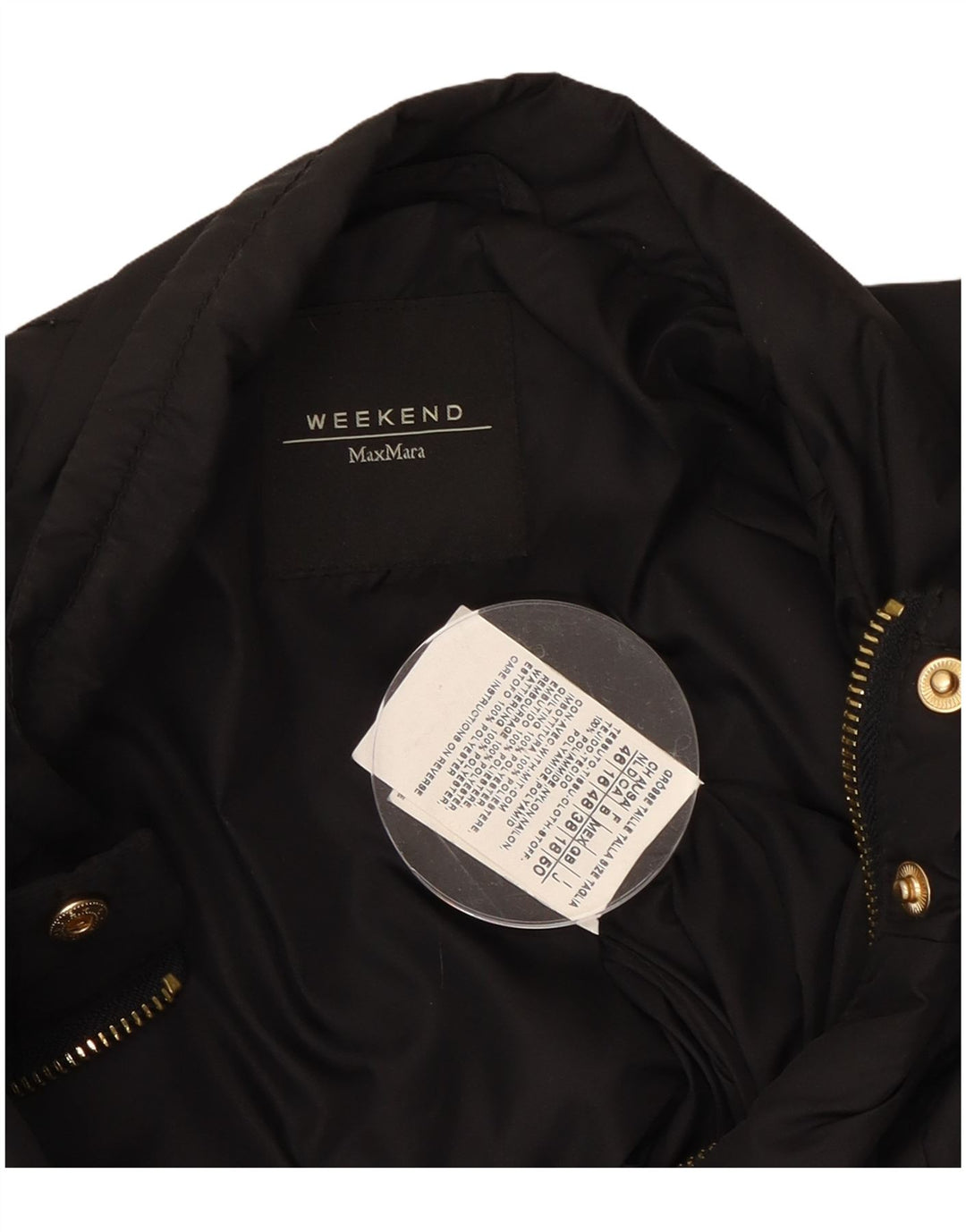 Giacca utility da fine settimana da donna Max Mara UK 18 XL nera in poliammide