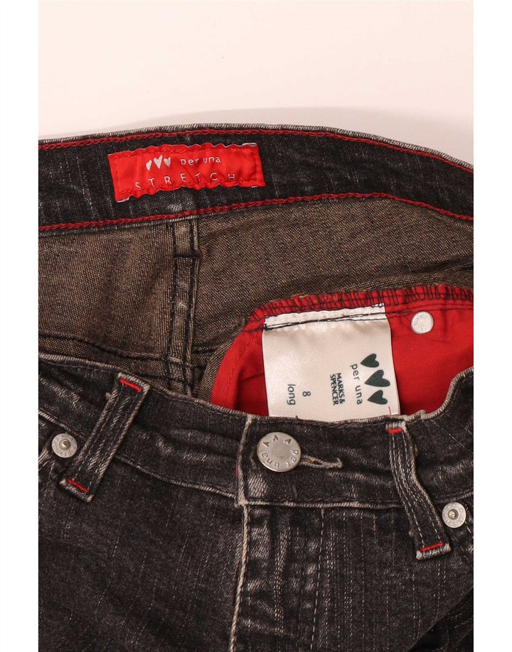 Jeans Marks & Spencer Per Una Bootcut da donna UK 8 Small W26 L32 Cotone grigio