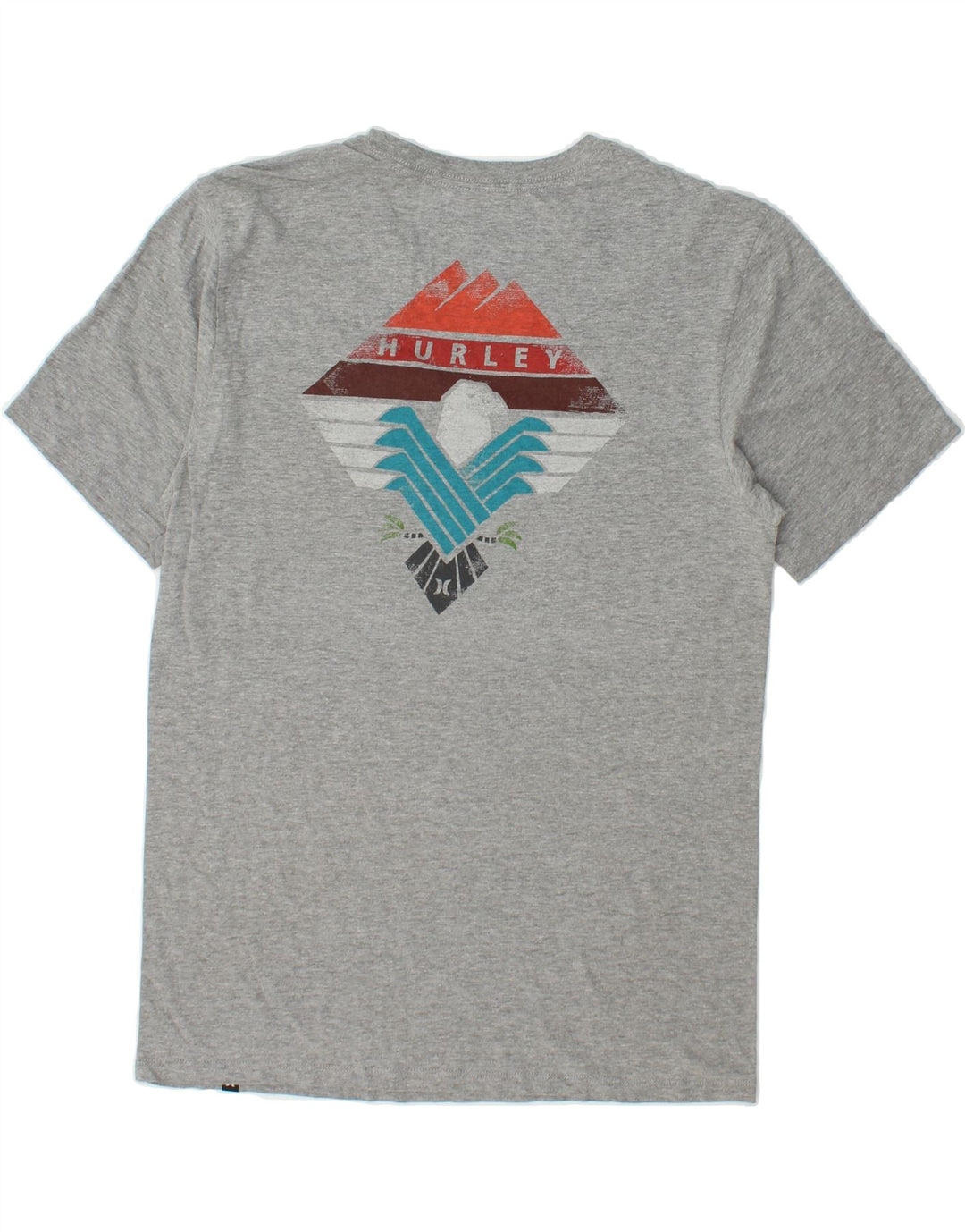 HURLEY Mens Petit Graphic T-Shirt Top Small Grey Cotton Vintage Hurley and Second-Hand Hurley from Messina Hembry 