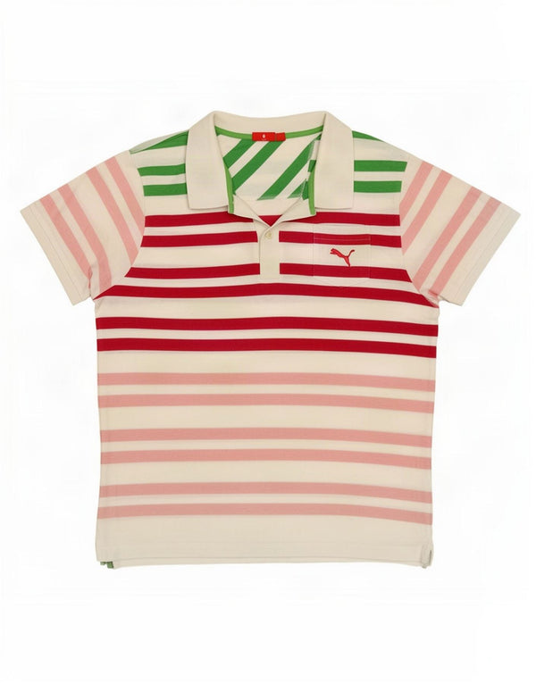 Polo Puma da uomo XL a righe multicolore