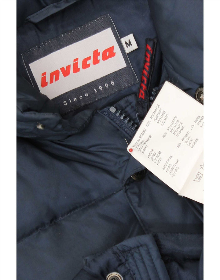 Giacca imbottita ampia con cappuccio da uomo Invicta UK 38 medio blu navy