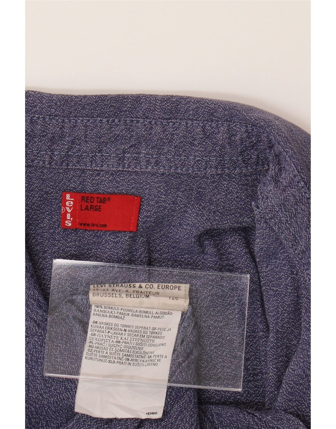LEVI'S Mens Short Sleeve Shirt Large Blue Cotton