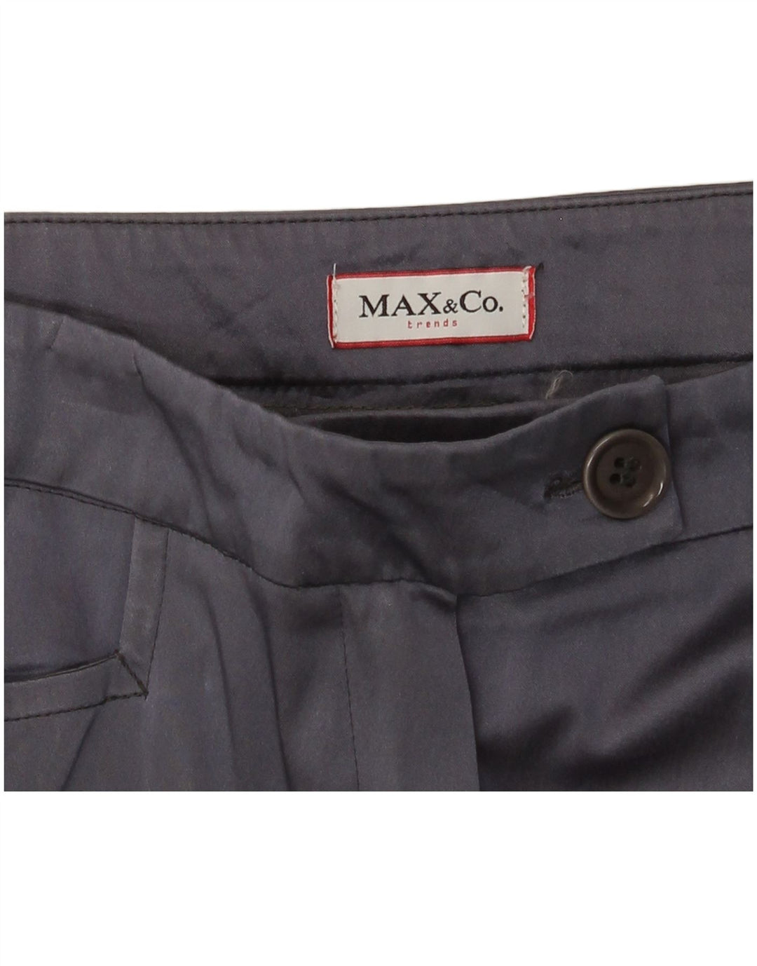 Pantaloni casual dritti da donna Max & Co. W28 L29 Blu navy