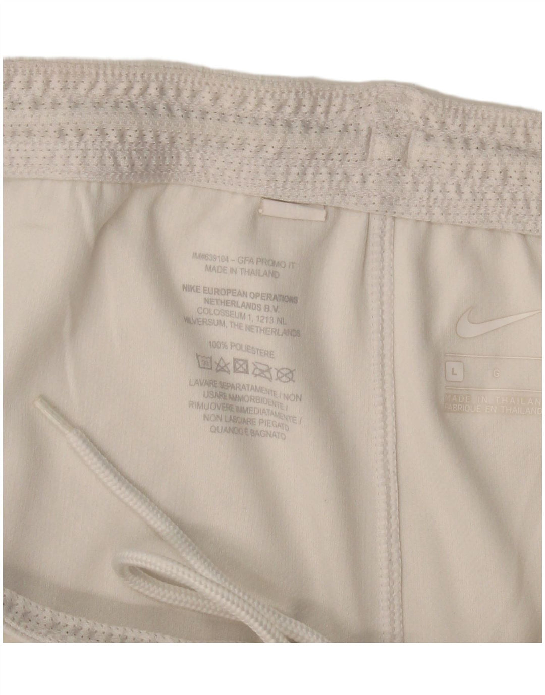 Pantaloncini sportivi NIKE Inter da uomo, grandi, bianchi, in poliestere