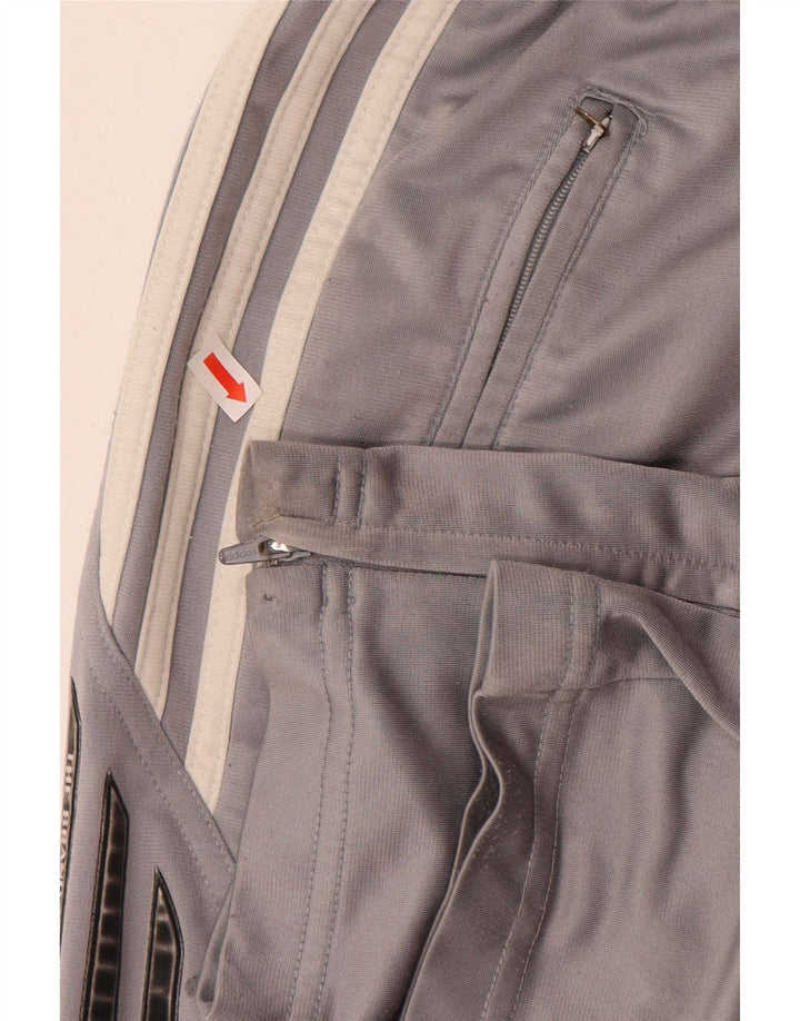 Pantaloni da tuta da uomo ADIDAS UK 34/36 Small Grigio Poliestere