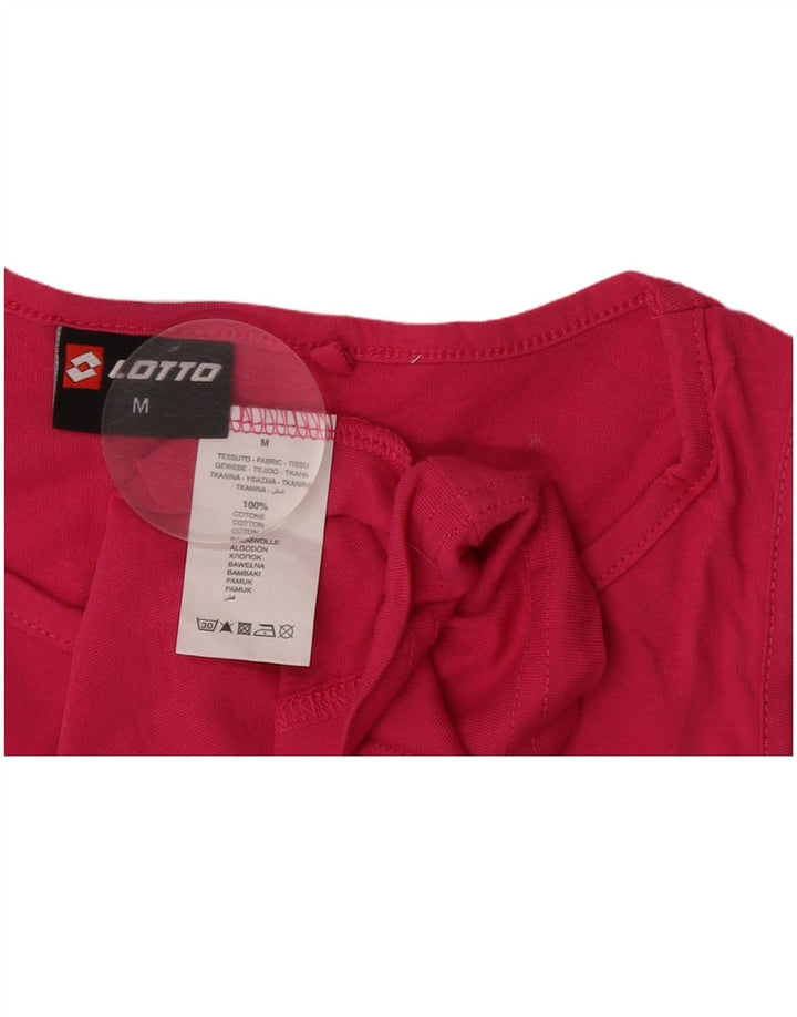 Canotta grafica da donna Lotto UK 12 Cotone rosa medio