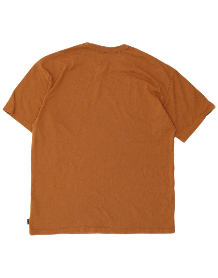 T-shirt Nike da uomo vestibilità ampia, top in cotone marrone medio