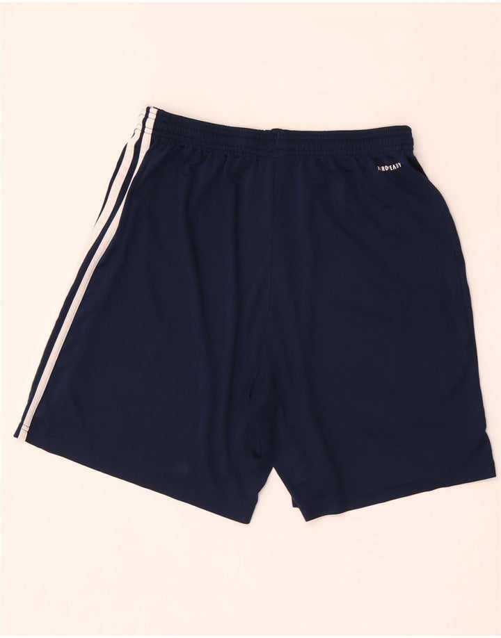 Pantaloncini sportivi Adidas Aeroready da uomo di grandi dimensioni in poliestere blu navy