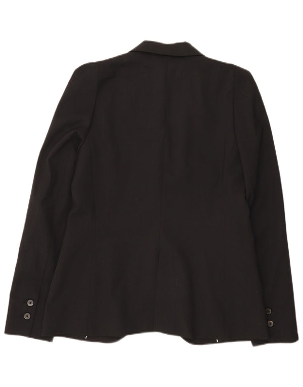 Giacca blazer a 1 bottone da donna Zara UK 10 piccola in poliestere nero