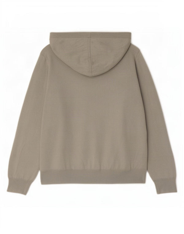 Maglione con cappuccio grafico da donna Gap UK 16 grande cotone grigio