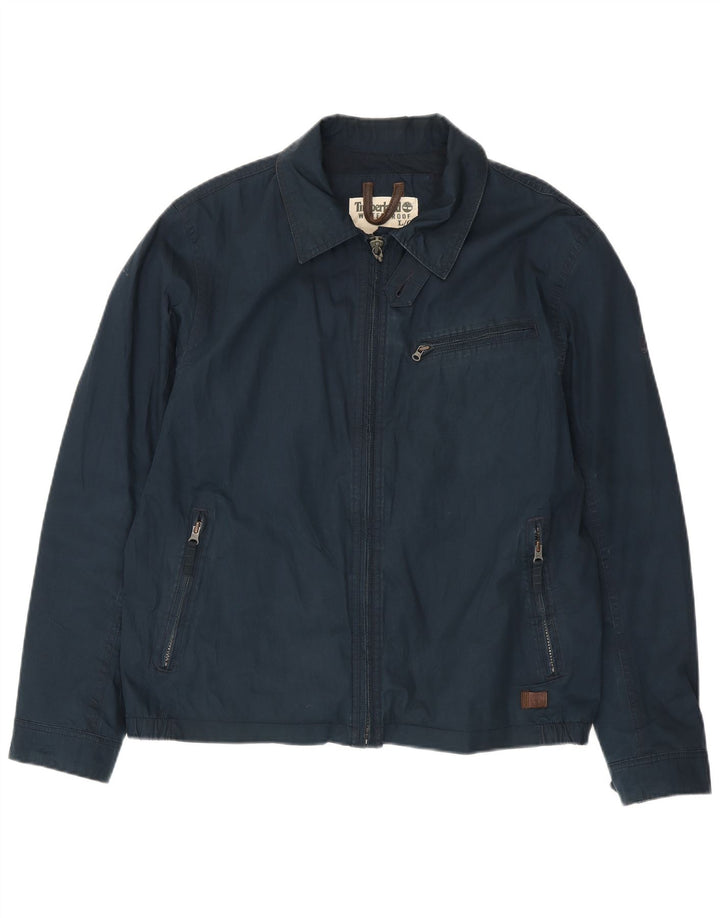 Giacca da uomo Timberland UK 40 Large in cotone blu navy