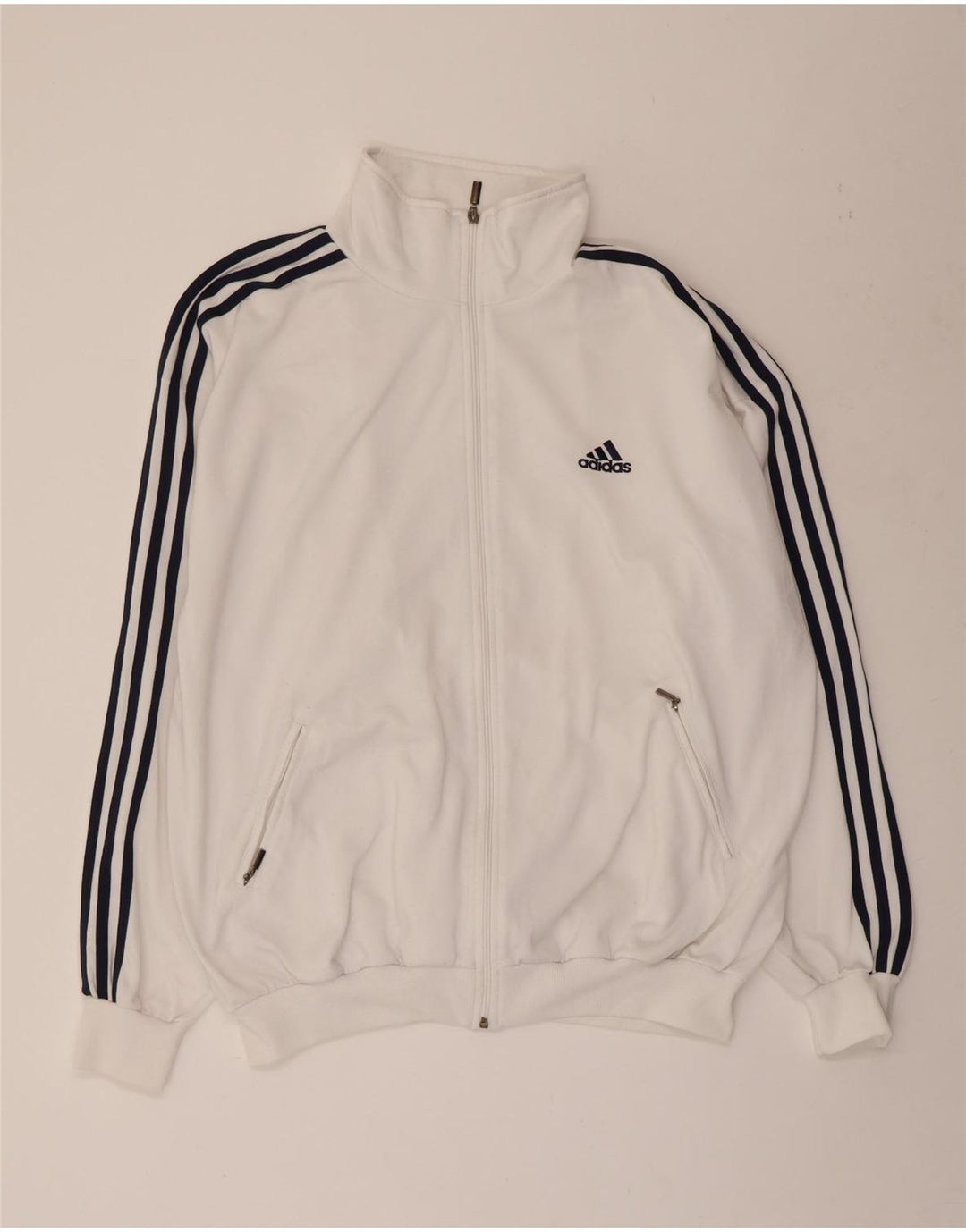 Giacca da tuta da uomo ADIDAS UK 44/46 Large Bianca