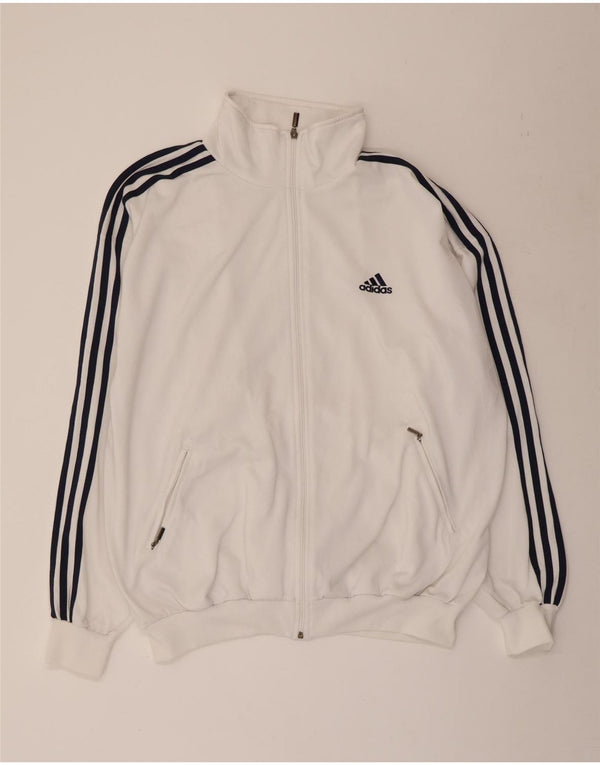 Giacca da tuta da uomo ADIDAS UK 44/46 Large Bianca