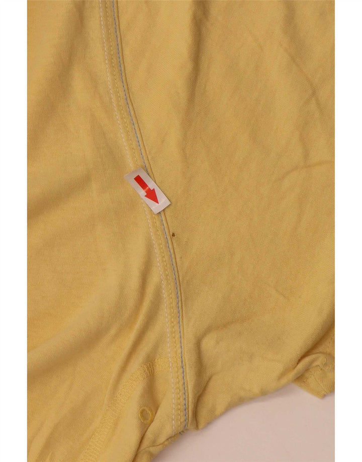 T-shirt grafica da uomo Fat Face Top XL in cotone giallo