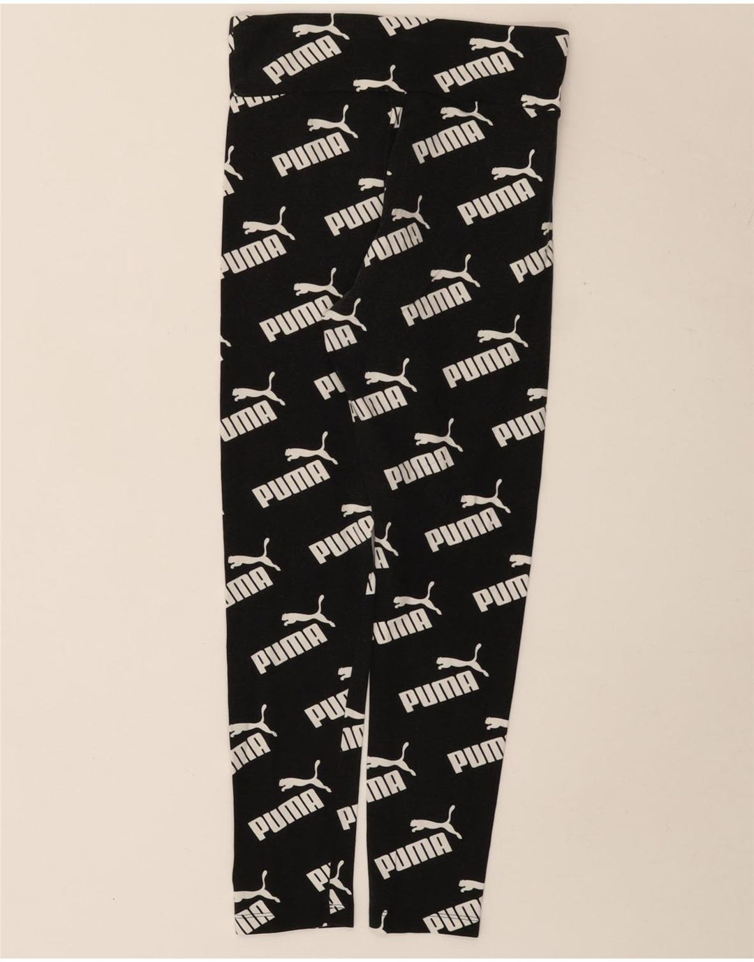 Leggings grafici da donna Puma UK 10 piccoli cotone nero