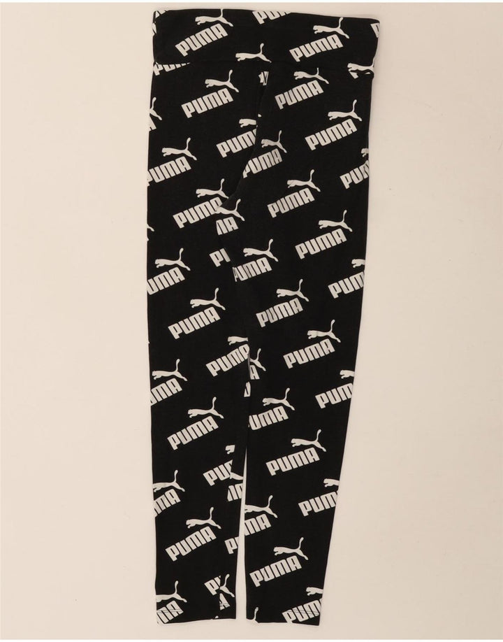 Leggings grafici da donna Puma UK 10 piccoli cotone nero