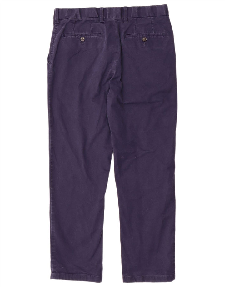 Pantaloni chino regolari Marks & Spencer da uomo Blue Harbour W34 L29 Blu Navy