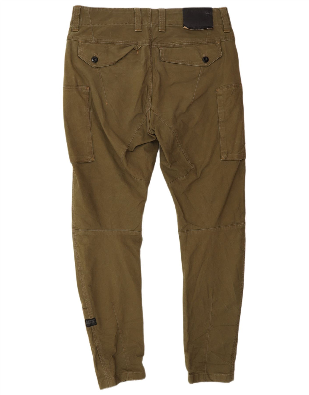 Pantaloni cargo G-STAR da uomo slim banana W34 L30 cotone kaki militare