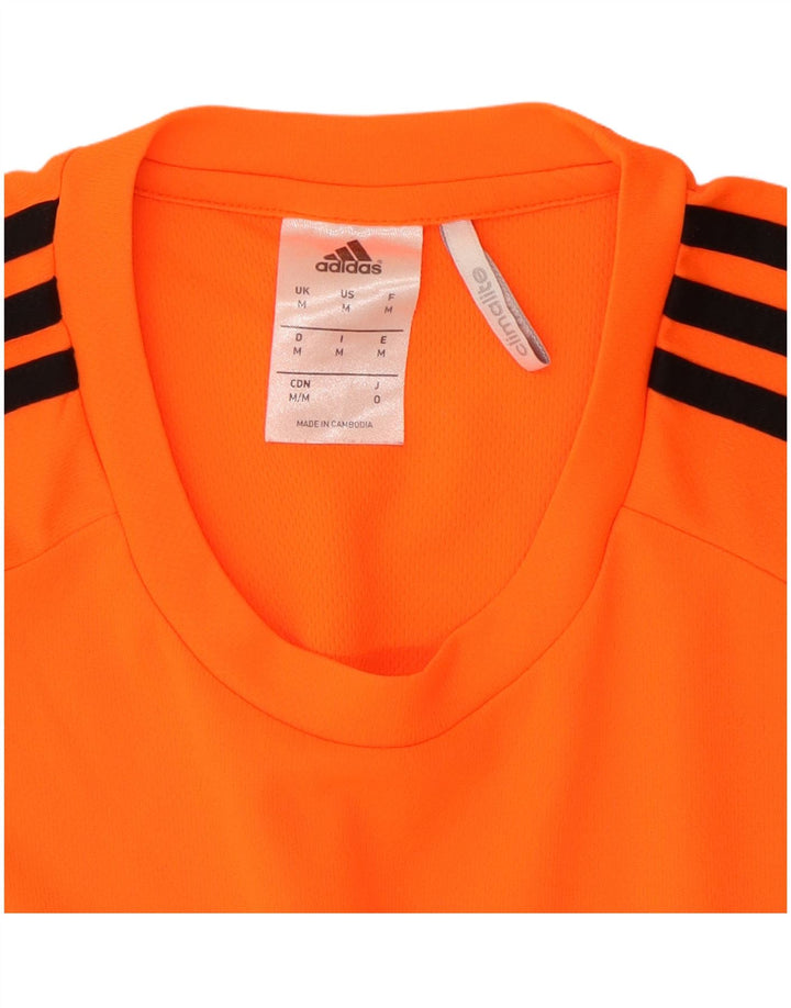 Maglietta Adidas Climalite da uomo, colore arancione medio
