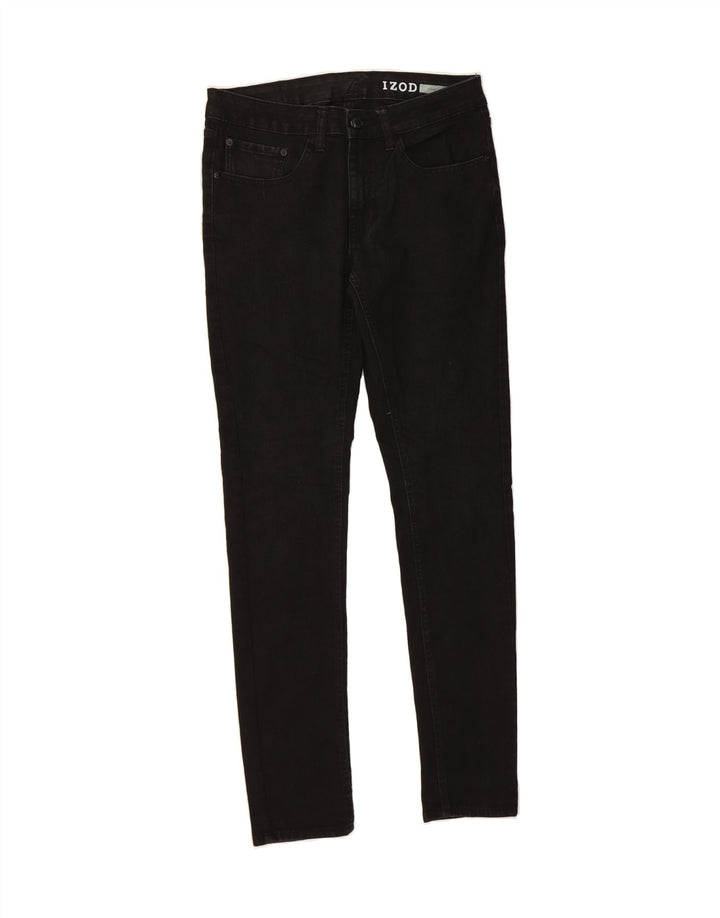 IZOD Mens Skinny Jeans W30 L32 Black Cotton Vintage Izod and Second-Hand Izod from Messina Hembry 