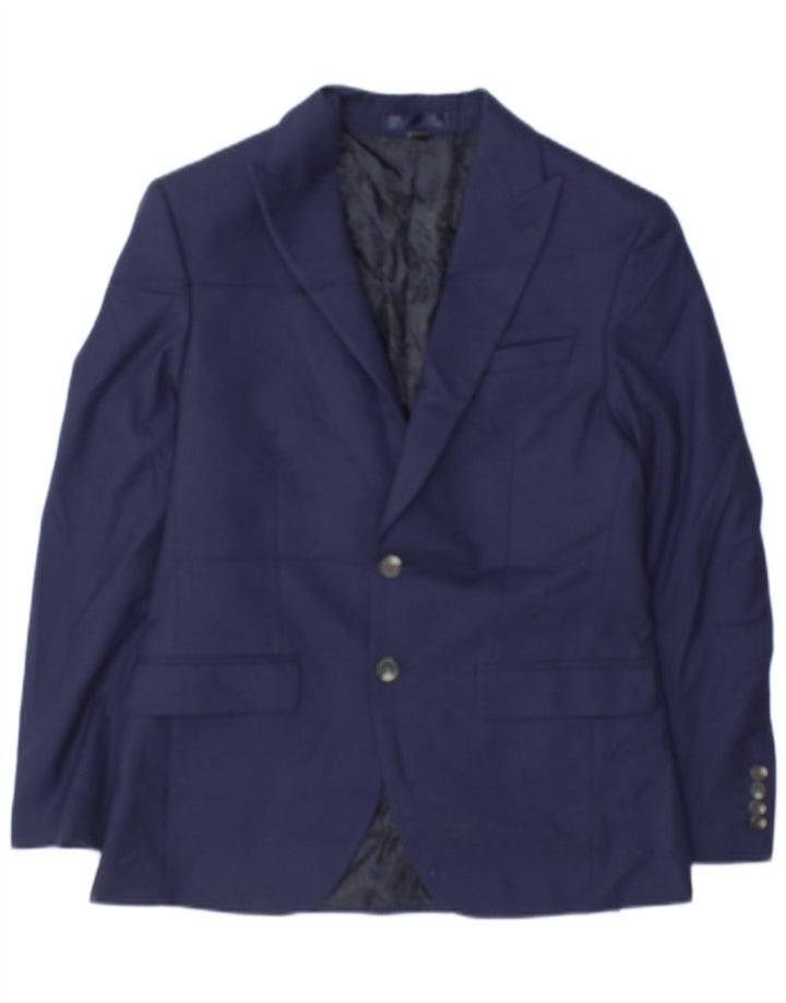 Giacca blazer a 2 bottoni da uomo Marks & Spencer UK 38/40 medio blu navy