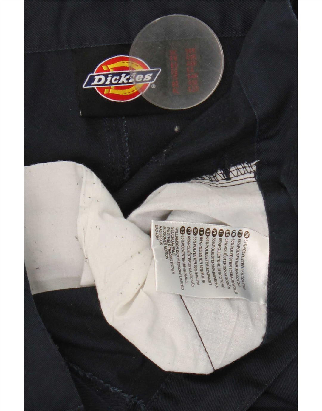 Pantaloni cargo slim da uomo Dickies W38 L29 poliestere blu navy