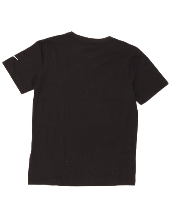 T-shirt grafica da ragazzo Nike Top 12-13 anni grande in cotone nero
