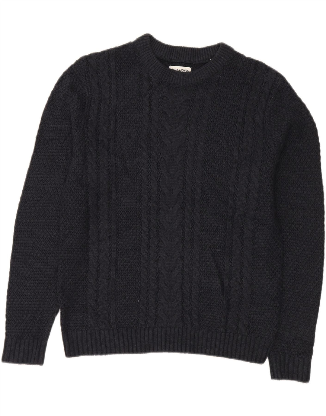 JACK & JONES Maglione maglione girocollo da uomo medio blu navy in acrilico
