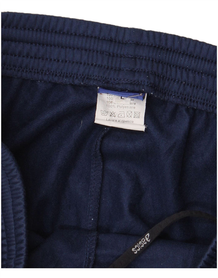 Pantaloni da tuta da donna Asics grandi in poliestere blu navy