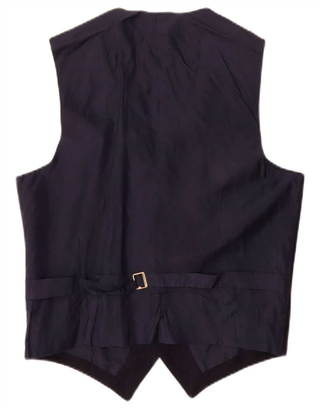 Gilet vintage da uomo piccolo a righe blu navy