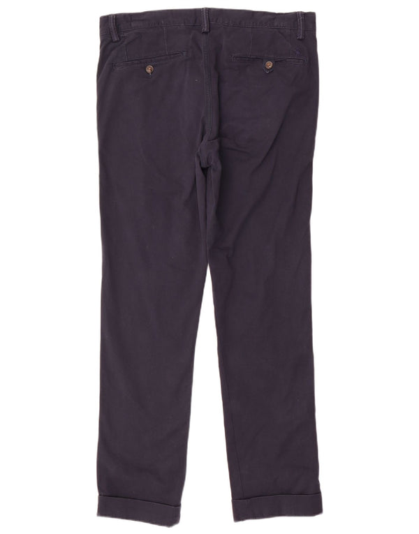 Pantaloni chino slim da uomo Polo Ralph Lauren W32 L32 cotone blu navy