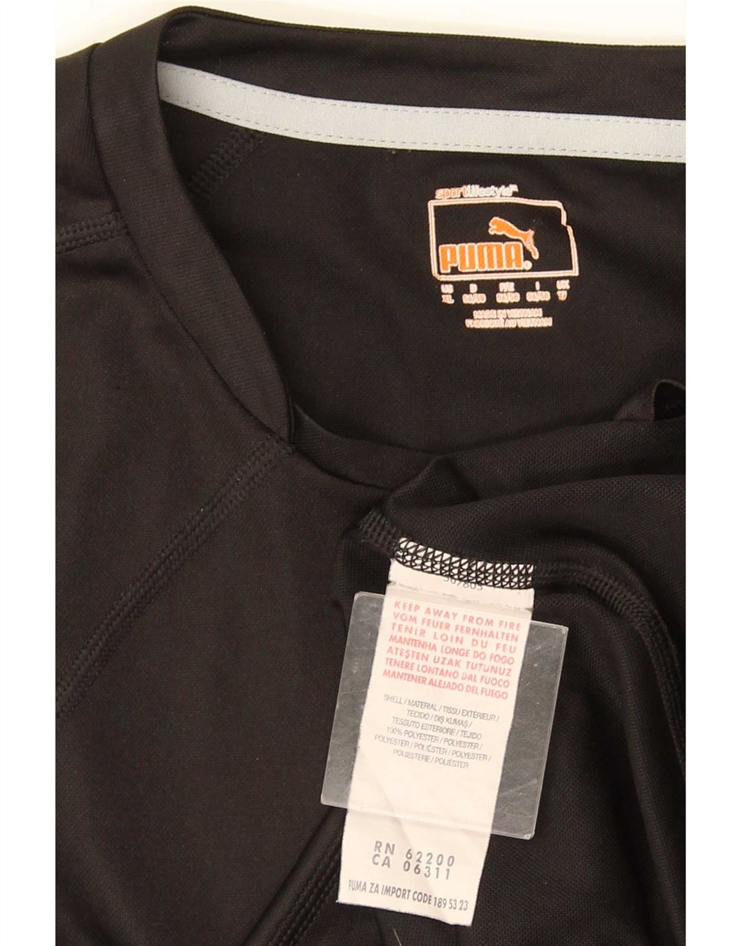 T-shirt da uomo Puma Top XL nera in poliestere