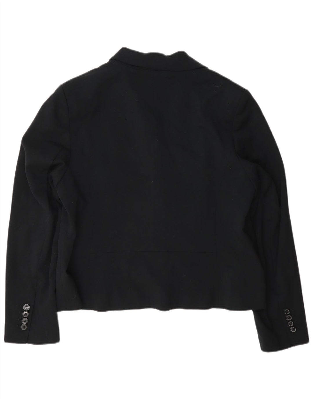 Giacca blazer a 2 bottoni corta Marks & Spencer da donna UK 16 grande nera