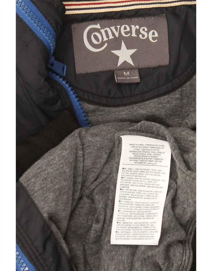 Giacca bomber con cappuccio da uomo Converse UK 38 medio blu navy poliestere