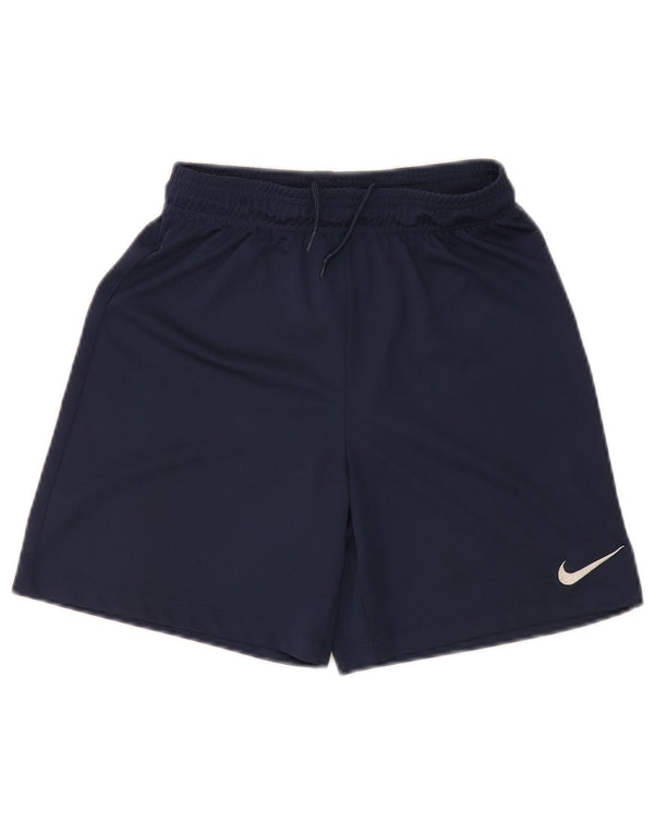 Pantaloncini sportivi NIKE da bambino Dri Fit 12-13 anni Large in poliestere blu navy