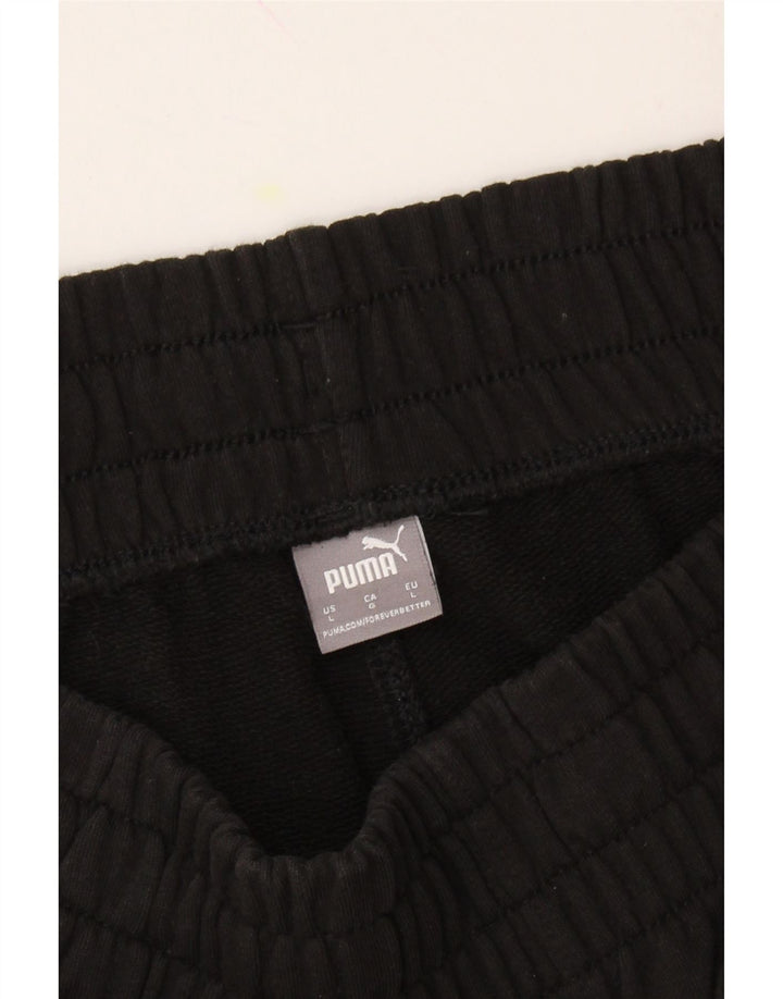 PUMA Womens Tracksuit Trousers UK 14 Large Black Cotton Vintage Puma and Second-Hand Puma from Messina Hembry 
