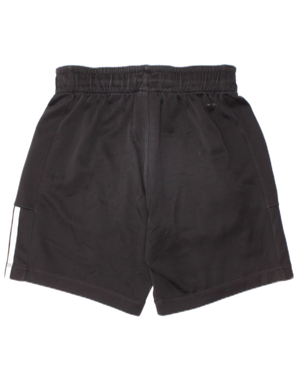 Pantaloncini sportivi Adidas Climalite da ragazzo 9-10 anni in poliestere nero