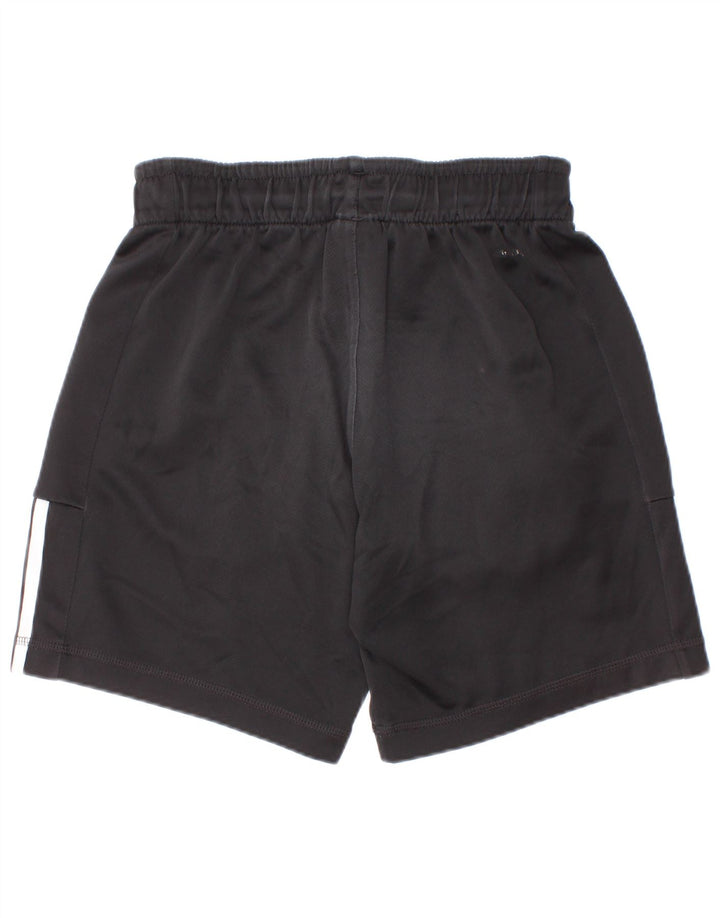Pantaloncini sportivi Adidas Climalite da ragazzo 9-10 anni in poliestere nero
