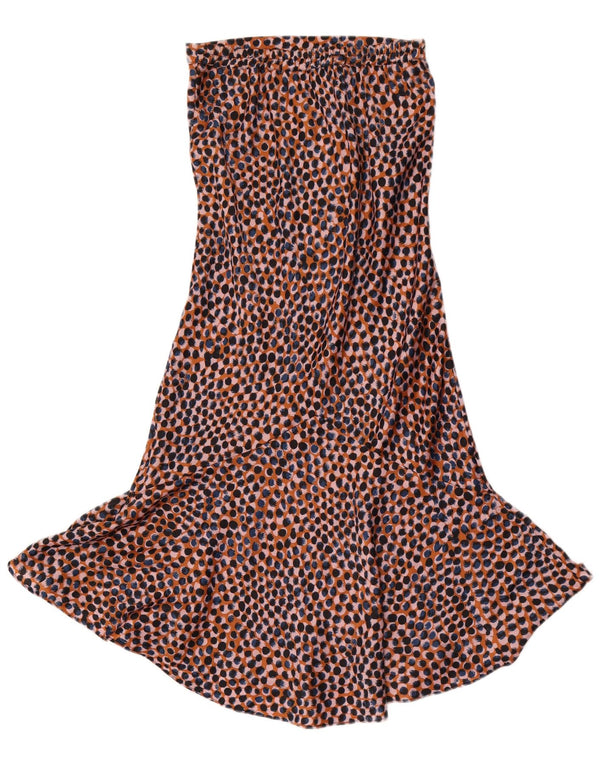 Topshop Gonna a sirena da donna UK 6 XS W26 Stampa animale multicolore