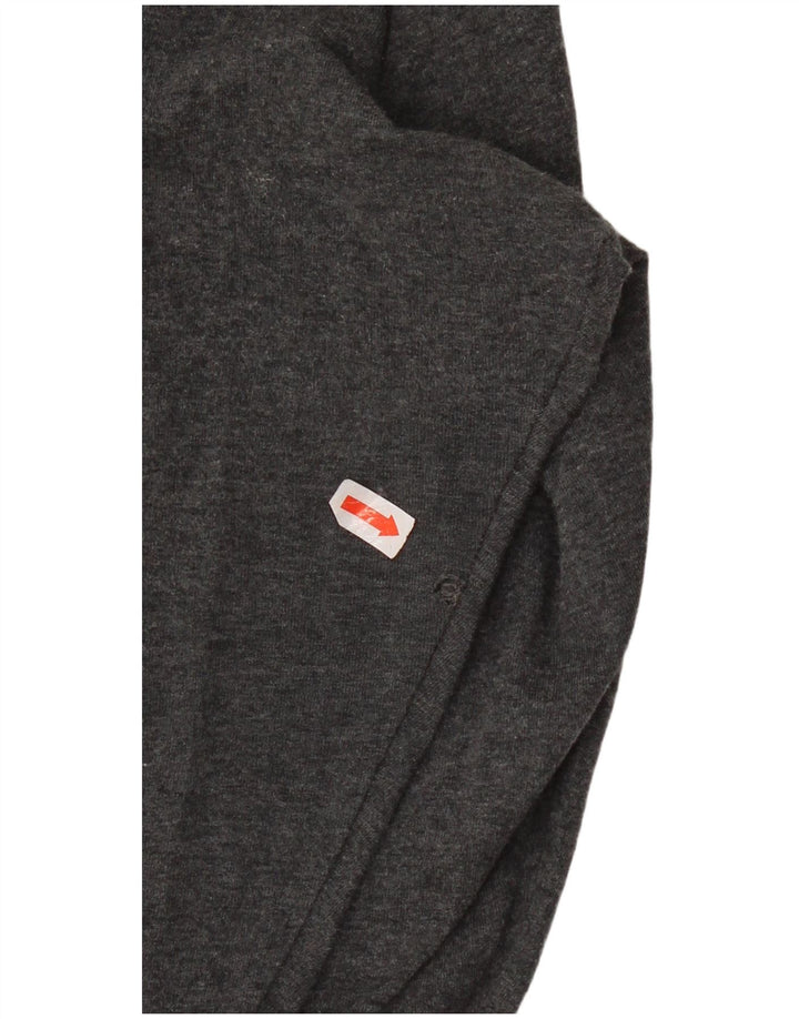 Leggings corti Adidas da donna UK 12/14 Cotone grigio medio