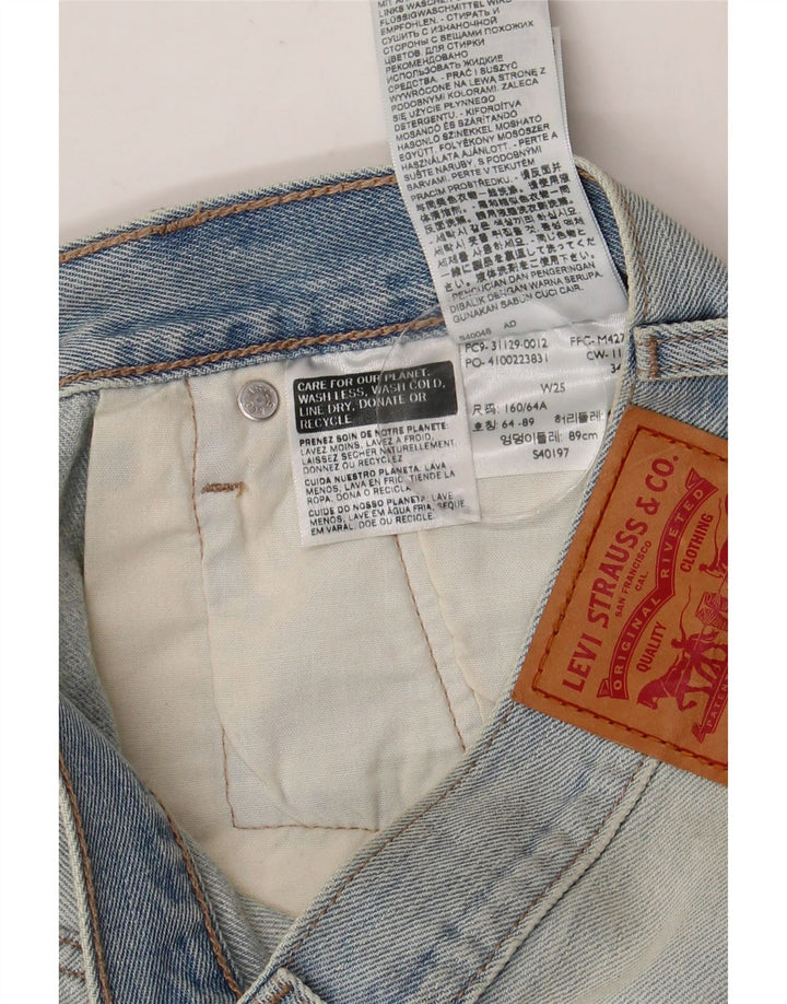 Pantaloncini di jeans da donna Levi's W25 XS in cotone blu