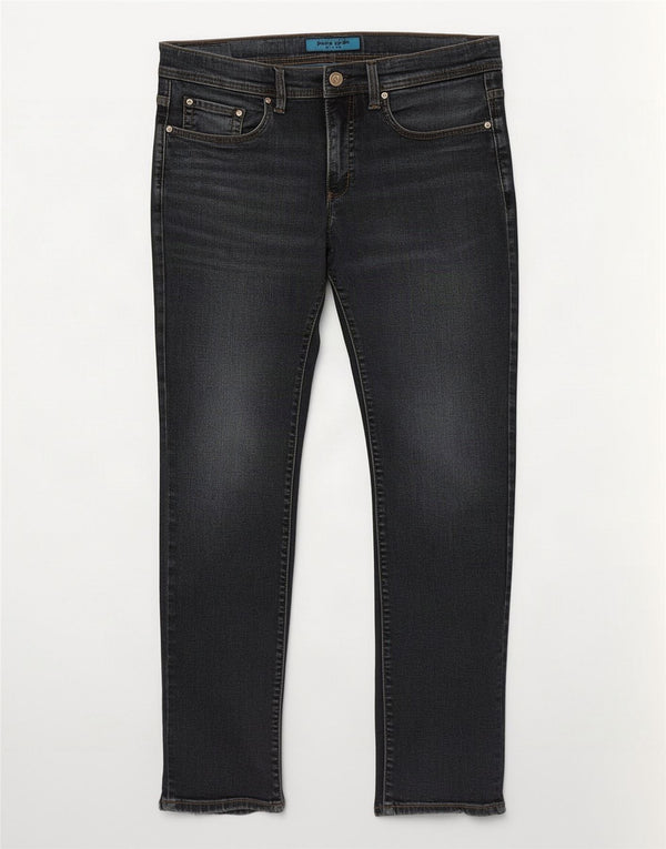 Jeans affusolati da uomo Pierre Cardin Lyon W32 L32 cotone blu navy
